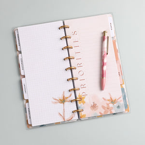 Happy Planner Softly Modern CLASSIC HALF-SHEET Fill Paper flay lay