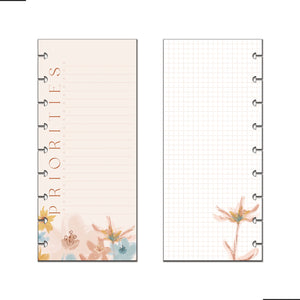 Happy Planner Softly Modern CLASSIC HALF-SHEET Fill Paper close up