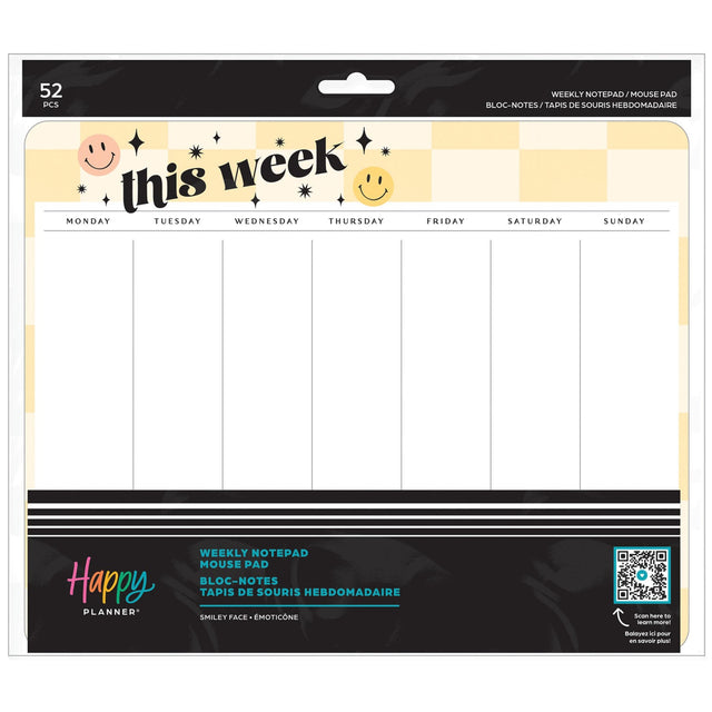 Happy Planner Smiley Face Note Pad