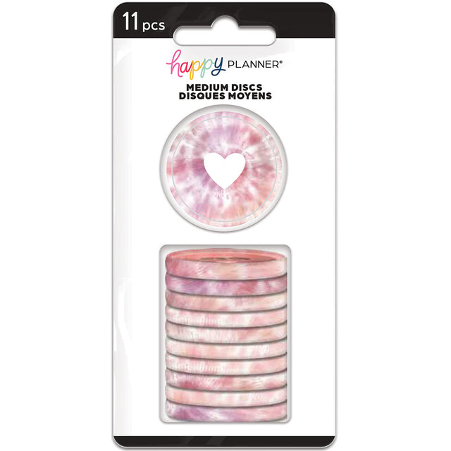 Happy Planner Tie Dye Medium Plastic Discs