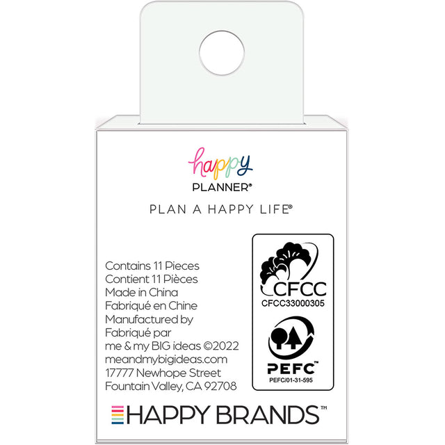 Happy Planner Jade Pearl Medium Metal Discs