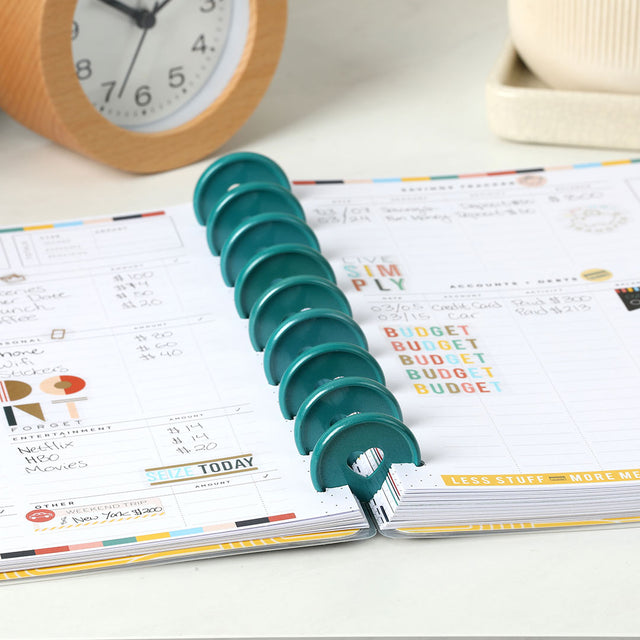 Happy Planner Jade Pearl Medium Metal Discs