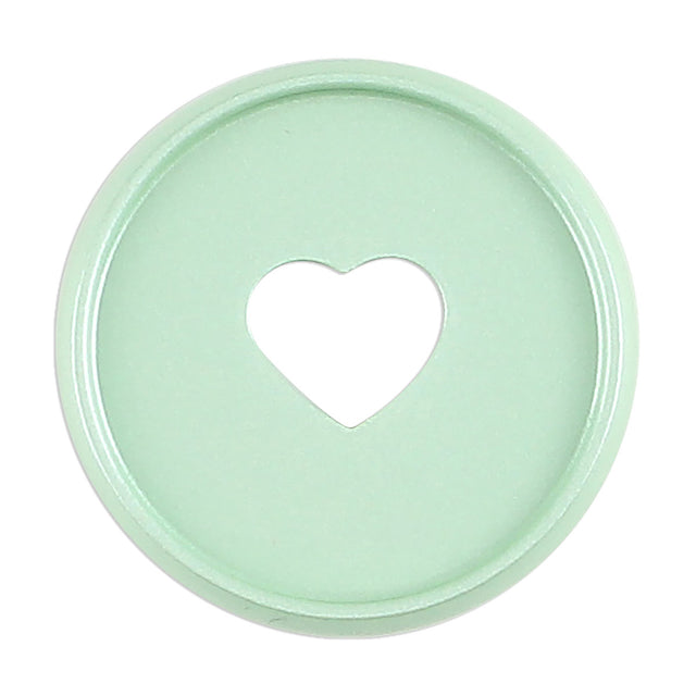 Happy Planner Sea Glass Pearl Powder Medium Metal Disc close up