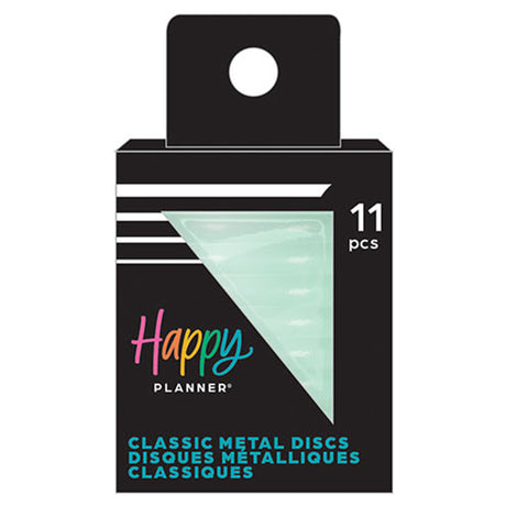 Happy Planner Sea Glass Pearl Powder Medium Metal Disc