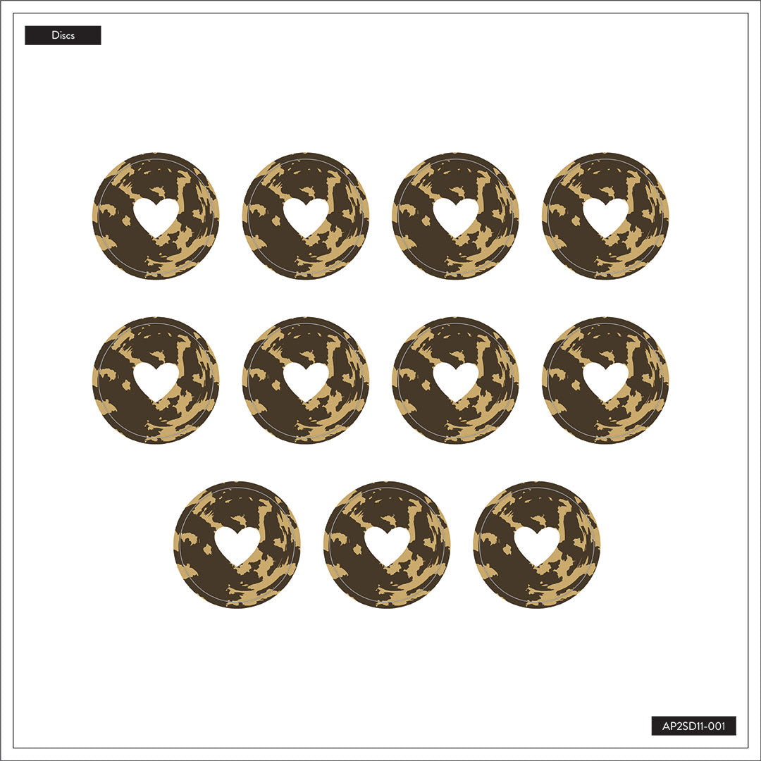 Happy Planner Glossy Tortoise Medium Plastic Discs