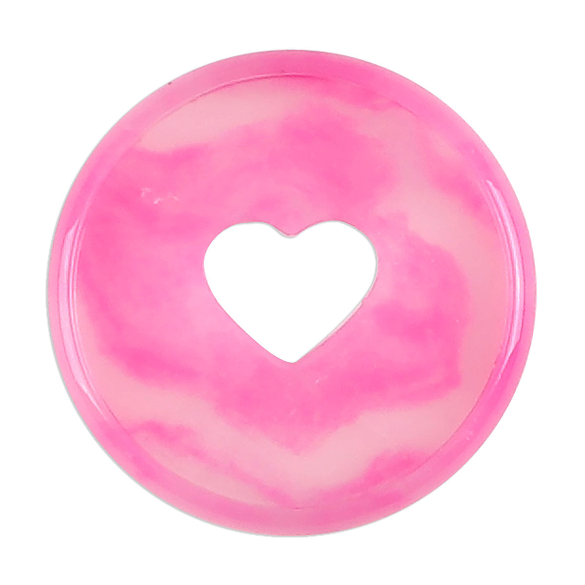 Happy Planner Berry Pink Swirl Medium Discs heart detail