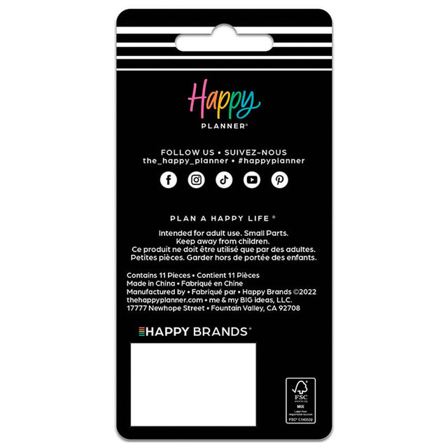 Happy Planner Berry Pink Swirl Medium Discs packaging