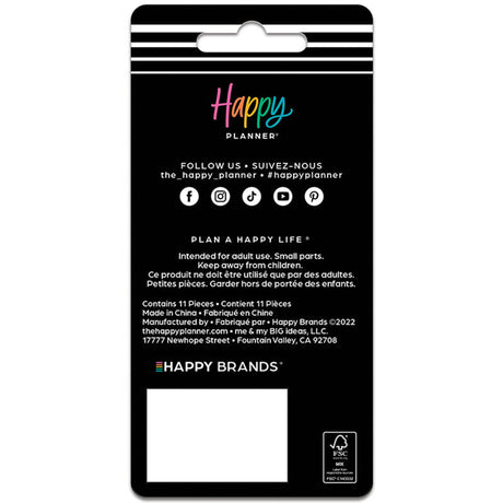 Happy Planner Sherbet Glossy Tortoise Shell Expander Disc packaging