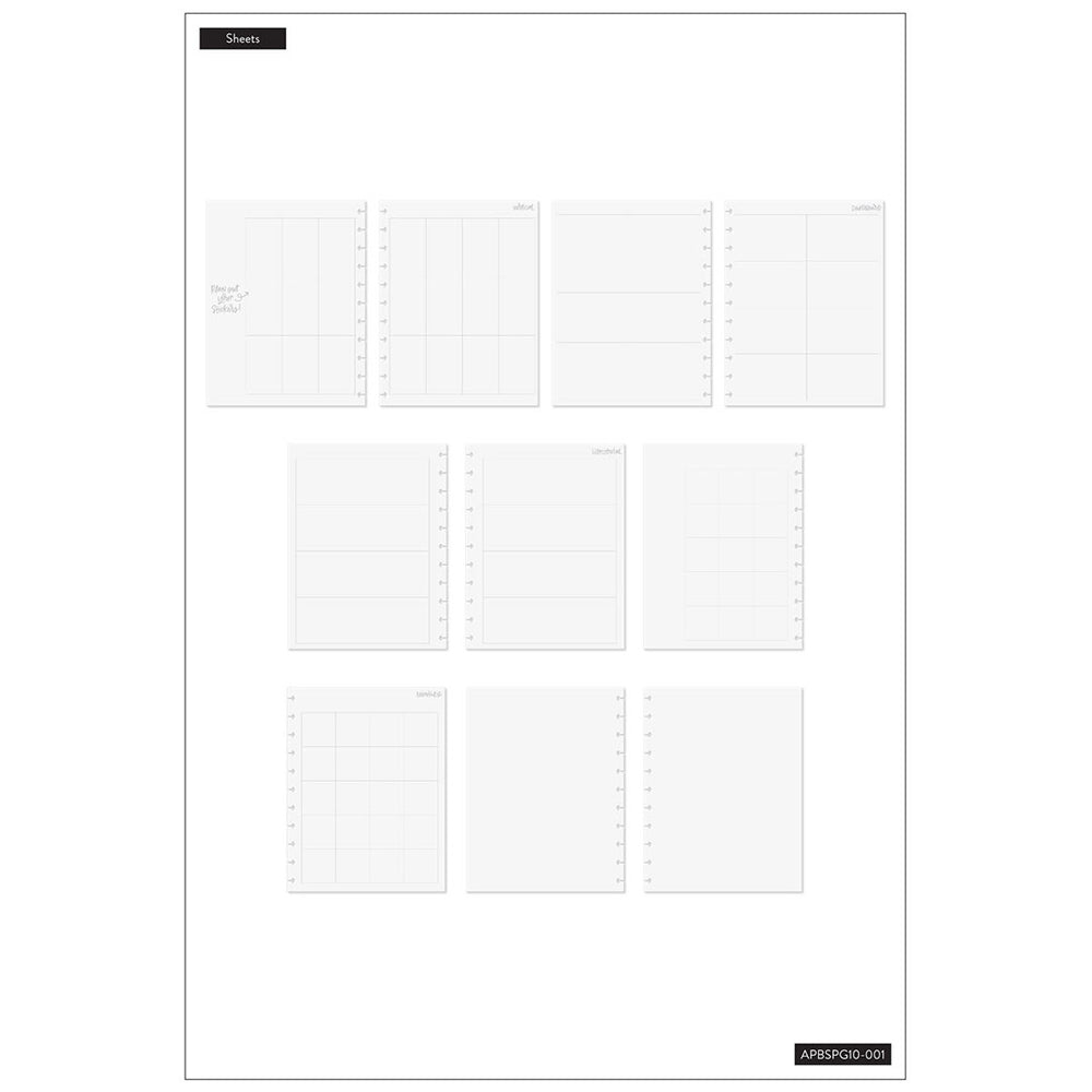 Happy Planner Big Big Clear Sticker Planning Guide