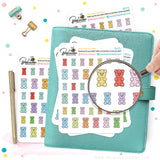 Gummy Bear Planner Stickers