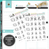 Cleaning Planner Stickers