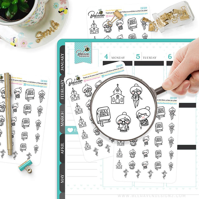 Church Planner Stickers