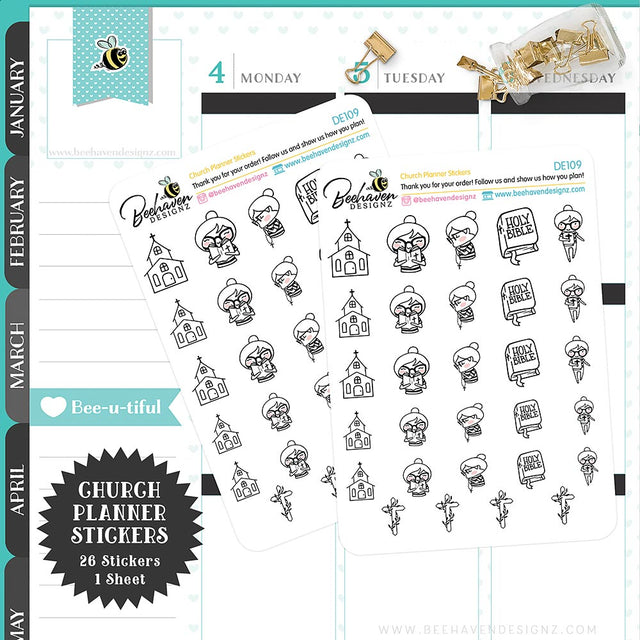 Church Planner Stickers