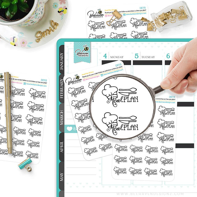 Meal Plan Planner Stickers