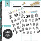 Errand Driving Planner Stickers