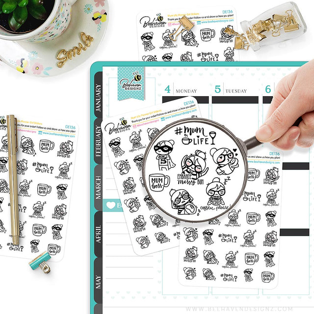 Mum Life Planner Stickers