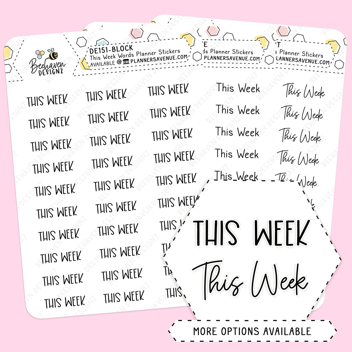 This Week Script Planner Stickers