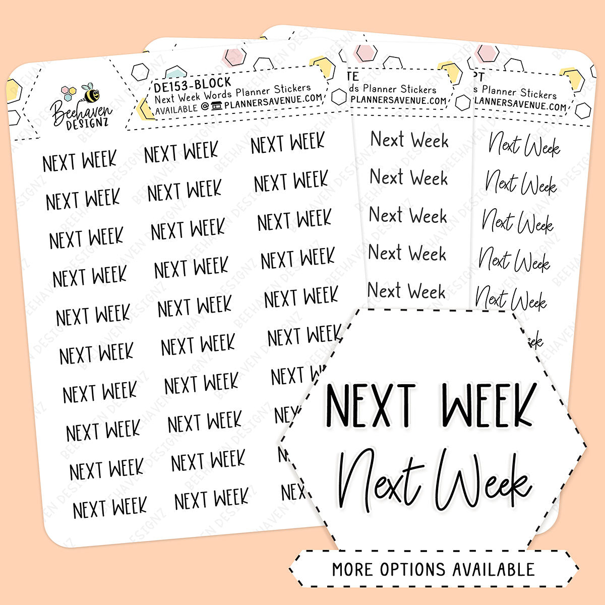 Next Week Script Planner Stickers