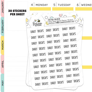 Daily Tasks Planner Stickers