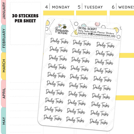 Script Daily Tasks Stickers