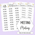 Meeting Script Planner Stickers