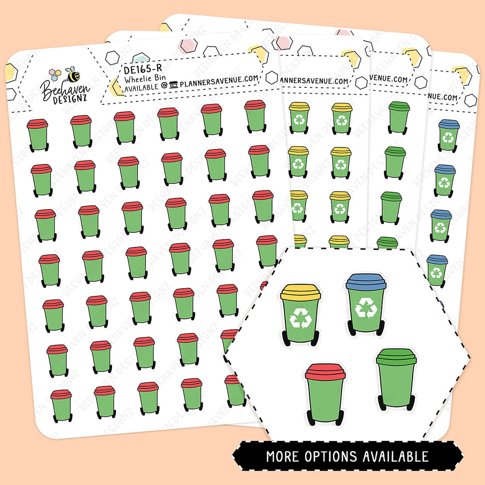 Wheelie Garbage Bin Stickers | Planners Avenue
