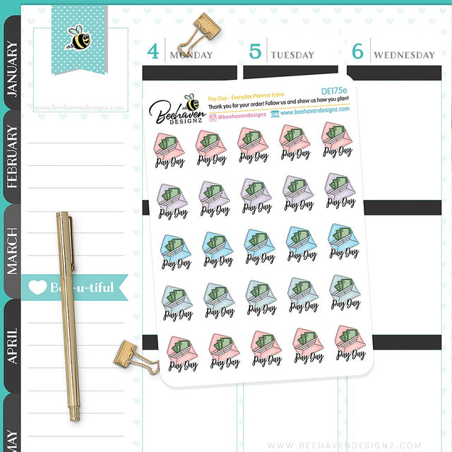 Payday Planner Stickers