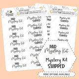 Mystery Kit Reminder Stickers