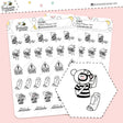 Asthma Planner Girl Stickers