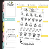 Asthma Planner Girl Stickers