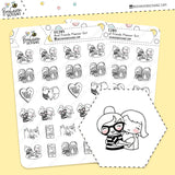 Best Friends Planner Girl Stickers