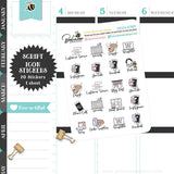 Girl Boss Planner Icons Sticker Sampler