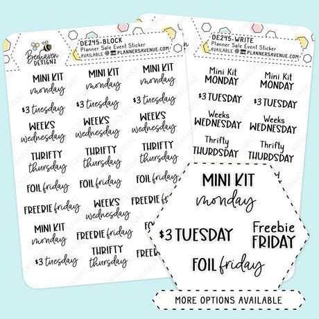 Planner Event Day Stickers