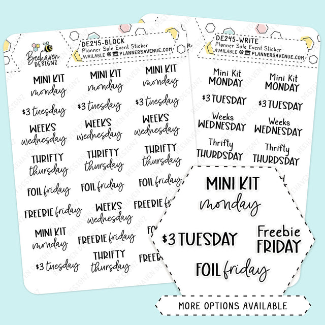 Planner Event Day Stickers