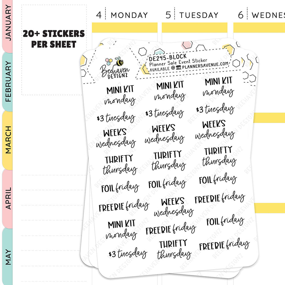 Planner Day Stickers