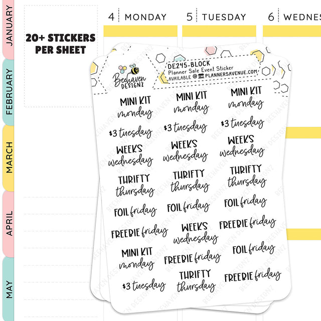 Planner Day Stickers