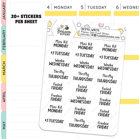 Planner Sale Day Stickers