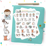 Pet Vet Care Planner Stickers