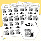 Energy Sleeping Planner Stickers