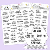 School Events Script Stickers