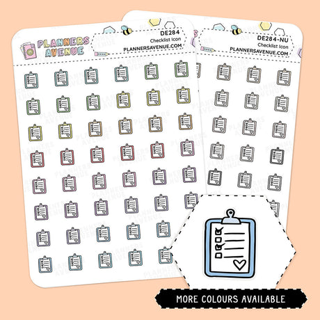 Checklist Mini Icon Stickers