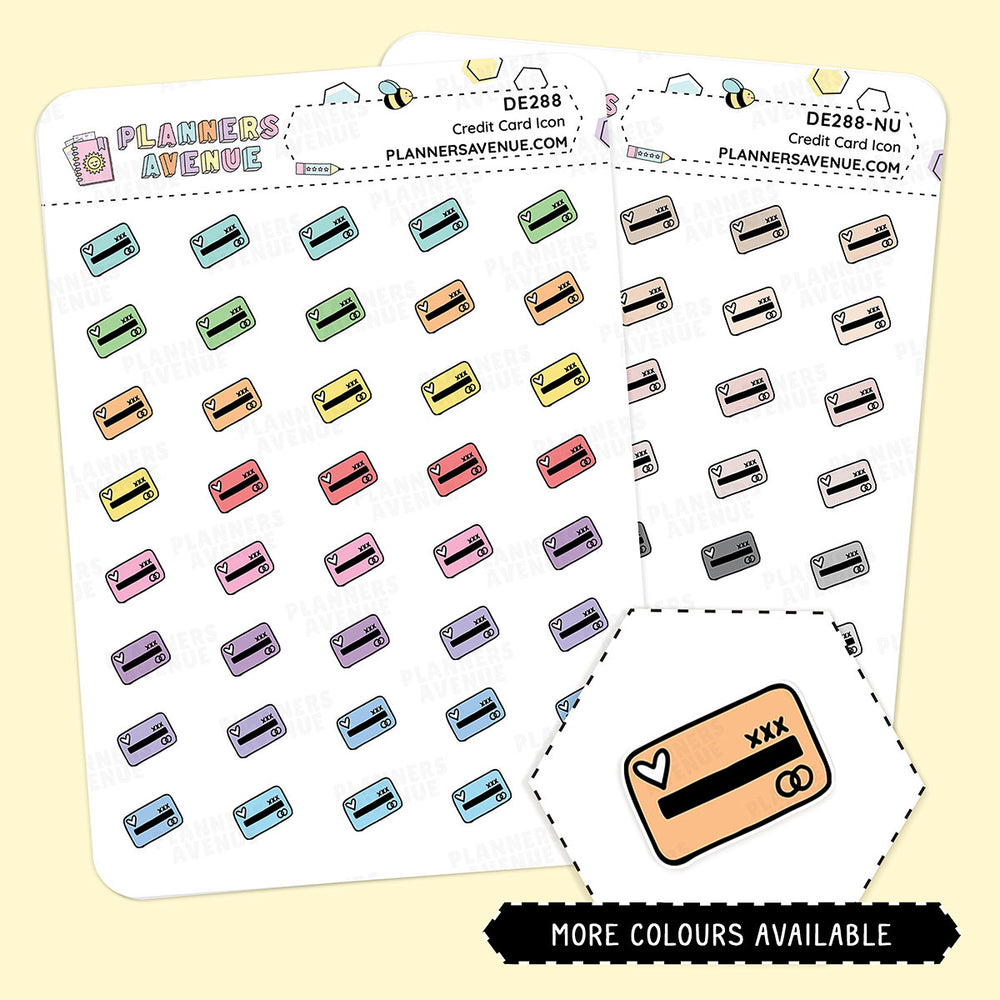 Credit Card Mini Icons Stickers