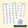 Pet Paw Mini Icon Stickers
