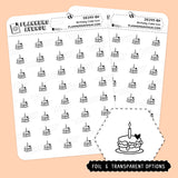 Foiled Cake Mini Icon Stickers