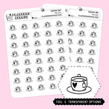 Foiled Tea Mini Icon Stickers