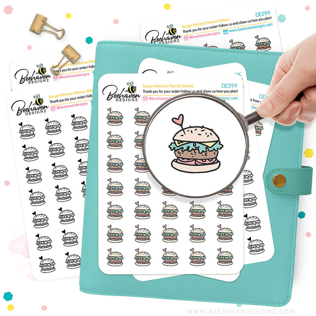 Burger Mini Icons Stickers