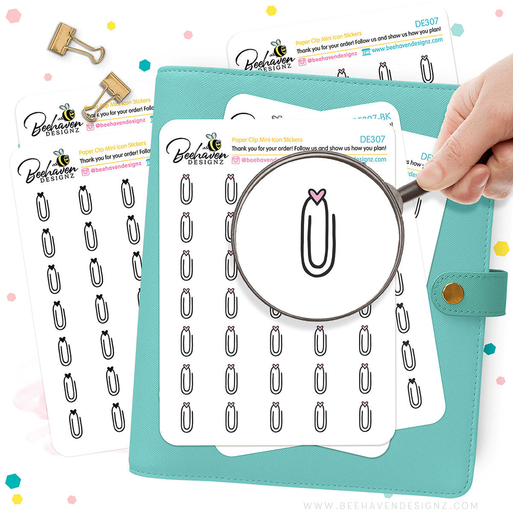 PaperClip Mini Icons Stickers