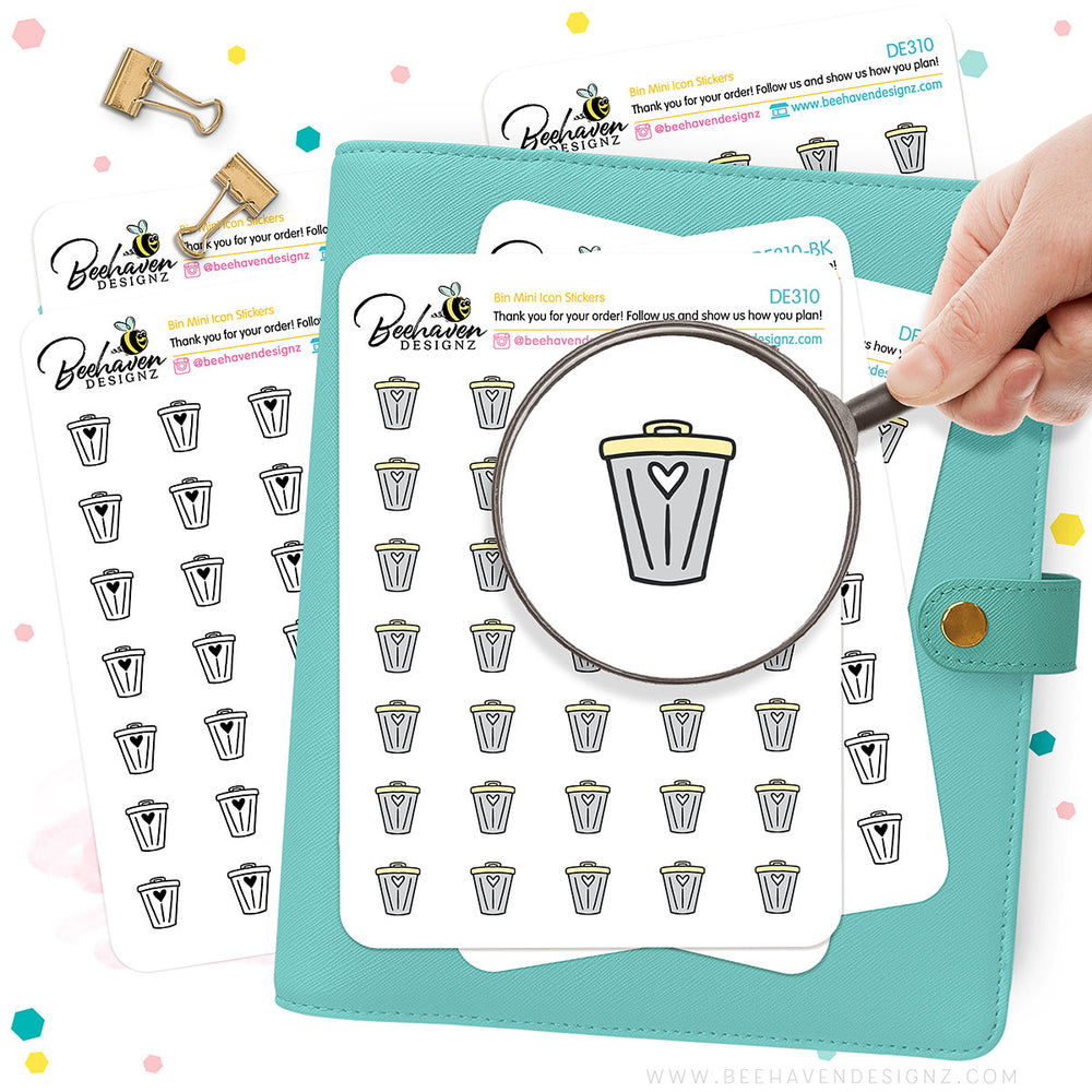 Bin Mini Icons Stickers