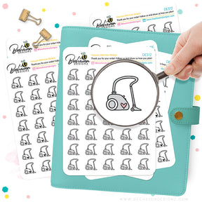 Vacuum Mini Icons Stickers