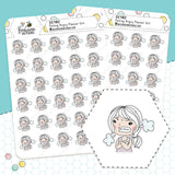 Angry Planner Girl Stickers